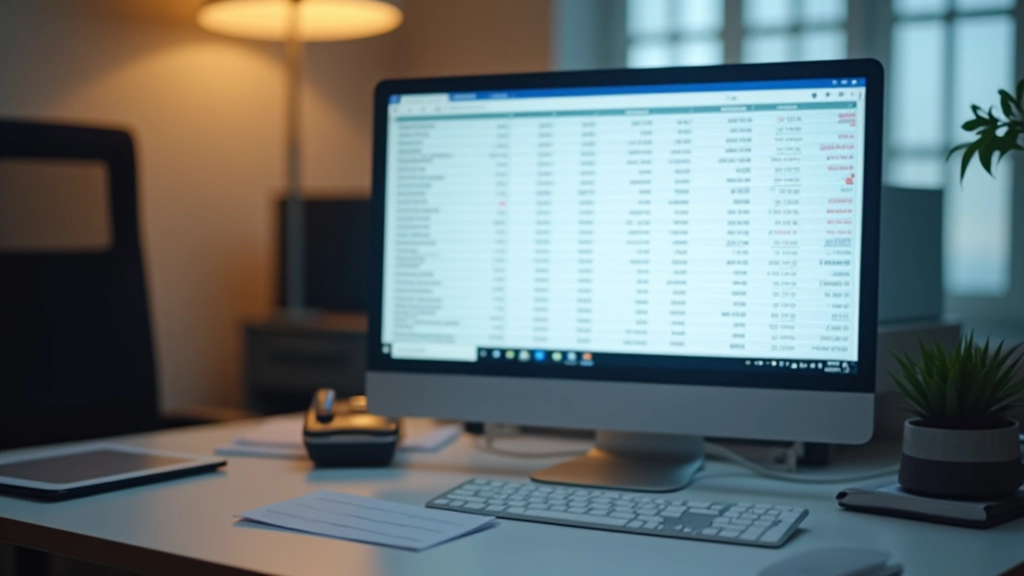 Bookkeeping spreadsheet showing financial data entry and calculations