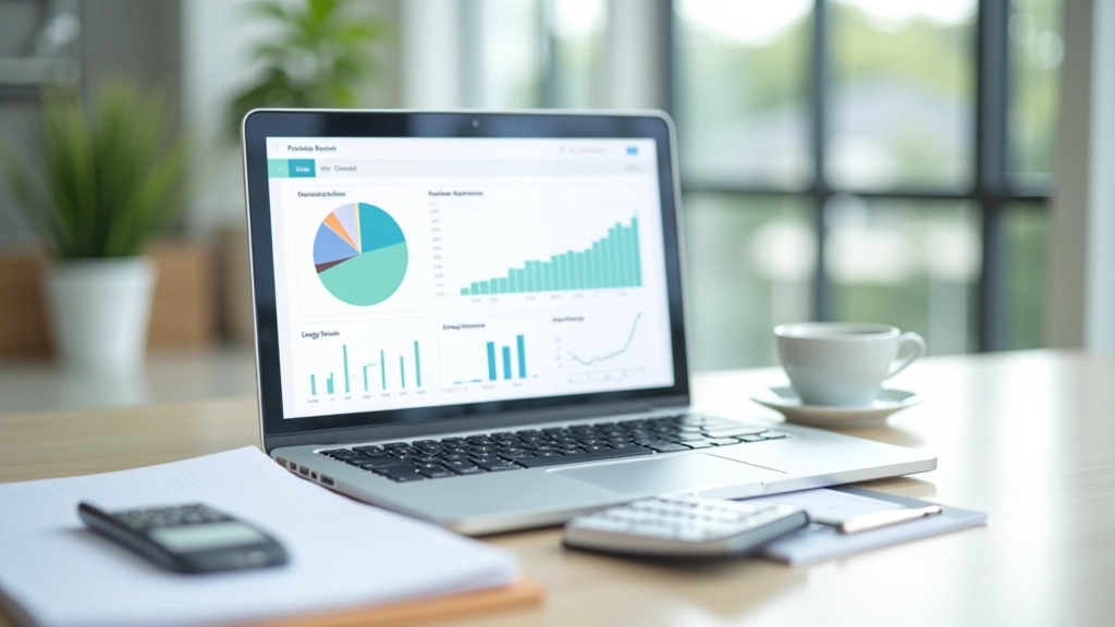 Business accounting workspace